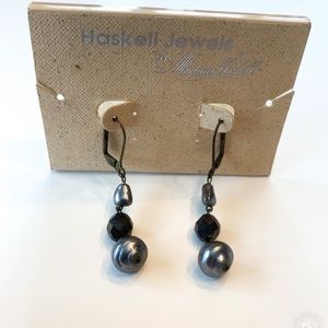 Beaded Miriam Haskell earrings.